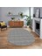 Dijital Baskılı Kaymaz Yıkanabilir Sade Desen Oval Yolluk Mutfak Salon Halısı, V-O-Sade-21-Gri, 1