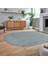 Dijital Baskılı Kaymaz Yıkanabilir Sade Desen Oval Yolluk Mutfak Salon Halısı, V-O-Sade-47-Gri, 2