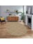 Dijital Baskılı Kaymaz Yıkanabilir Sade Desen Oval Yolluk Mutfak Salon Halısı, V-O-Sade-46-Kahve, 1