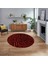 Dijital Baskılı Kaymaz Yıkanabilir Sade Desen Yuvarlak Mutfak Salon Halısı, V-Y-Sade-09-Bordo, 1