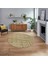Dijital Baskılı Kaymaz Yıkanabilir Sade Desen Yuvarlak Mutfak Salon Halısı, V-Y-Sade-01-Kahve, 1