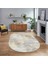 Dijital Baskılı Kaymaz Yıkanabilir Sade Desen Oval Yolluk Mutfak Salon Halısı, V-O-Sade-39-Gold, 1