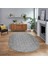 Dijital Baskılı Kaymaz Yıkanabilir Sade Desen Oval Yolluk Mutfak Salon Halısı, V-O-Sade-05-Gri, 1