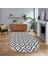 Dijital Baskılı Kaymaz Yıkanabilir Sade Desen Oval Yolluk Mutfak Salon Halısı, V-O-Sade-27-Gri, 1