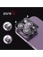 Apple iPhone 15 Kamera Koruyucu Safir Cam Metal Ince Slim CL12 Gold 3
