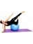 Ckspor 10 mm Pilates Matı 55 cm Fitilli Pilates Topu + Sünger Saplı Direnç Lastiği Seti 2