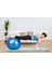Ckspor 10 mm Pilates Matı 55 cm Fitilli Pilates Topu + Sünger Saplı Direnç Lastiği Seti 3