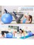 Ckspor 10 mm Pilates Matı 55 cm Fitilli Pilates Topu + Sünger Saplı Direnç Lastiği Seti 4