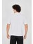 Tarz Yeri Jakar Kumaş Slim Fit T-Shirt - Beyaz 3