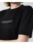 Bisiklet Yaka Baskılı Slim Fit T-Shirt - Siyah 5