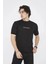 Bisiklet Yaka Slim Fit T-Shirt- Siyah 2