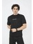 Bisiklet Yaka Slim Fit T-Shirt- Siyah 3