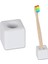 Banyo Vanity Tezgahları Için Şık Mini Seramik Diş Fırçası Tutucu Standı, Mini Seramik Diş Fırçası Tutucu Standı (Beyaz) (Yurt Dışından) 1