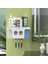 Banyo Organizatörü Için Diş Fırçası Tutucuları, 2 Bardak Otomatik Diş Macunu Dispenseri Sıkma Seti Banyo Seti Için Duvara Monte, Ideal Banyo Aksesuarları.mavi (Yurt Dışından) 1