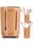 Banyo Için Bambu Diş Fırçası Tutucu, Drenajlı Diş Fırçası Bardağı, Çabuk Kuruyan Banyo Bardağı Tutucu, Banyo Için Diş Macunu Tutucu, Ahşap Diş Fırçası Tutucu Süzgeç, Çizgili Parlak (Yurt Dışından) 1