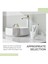 Banyo Durulama Bardağı, Buzlu Cam Tumbler Bardak, Diş Fırçası ve Diş Macunu Tutucu Bardak Züccaciye (Yurt Dışından) 4