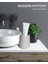 Mat Gri Diş Fırçalığı, 2 Adet Seramik Diş Fırçalığı, Banyo Için Modern Diş Fırçalığı, Banyo Bardağı Olarak Kullanım, Diş Macunu Tutucu, Makyaj Fırçası Bardağı (Yurt Dışından) 4