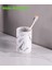 Banyo Fırçalama Bardağı, Reçine Banyo Bardağı Tutacağı, Diş Fırçası Tutma Bardağı, Banyo Vanity Tezgahı Için Jilet Tutacağı, Kırılmaz, Beyaz Mermer (Yurt Dışından) 3