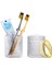 Banyolar Için Diş Fırçası Tutucuları,şeffaf Cam Diş Fırçası ve Diş Macunu TUTUCU,10OZ Banyo Bardak ve Gargara Bardağı,diş Fırçası Için Banyo Saklama Kabı,makyaj Fırçası(Şeffaf) (Yurt Dışından) 1