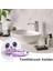 Diş Fırçası Organizatör Diş Fırçası Diş Macunu Tutucu Duvara Monte Tıraş Makinesi Organizatör Banyo Aksesuarları Diş Fırçası Tutucu Mor B (Yurt Dışından) 3
