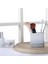 Banyo Için Diş Fırçası Tutucu Mavi ve Beyaz, Seramik Banyo Elektrikli Diş Fırçası Organizatör Tezgahı Makyaj Fırçası, Diş Macunu, Jilet, Vanity (Yurt Dışından) 4