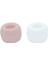 2'li Paket Beyaz Seramik Diş Fırçası Tutucuları, Banyo Vanity Tezgahları Için Küçük Diş Fırçası Tutucuları, Mini Seramik Masa Kalemlik Standı (2 Beyaz Yuvarlak) (Yurt Dışından) 2