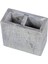 Doğal Kayrak Taşı Dikdörtgen Diş Fırçası Tutucu Makyaj Fırça Tutucu Banyo Tezgahı Organizatör, 2,5" x 4,5" x 4" H, Gri (Yurt Dışından) 2