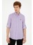 Erkek Lila Gömlek Desenli 50283699-VR034 3