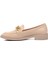 418066 Bej Taşlı Kadın Loafer Ayakkabı 3