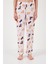 Desenli Kısa Kollu Beli Lastikli Gömlek Yaka Dokuma Regular Fit Pijama Takımı Bayan Pijama Takımı 6571010 4