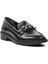 418066 Siyah Taşlı Kadın Loafer Ayakkabı 1