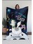 Baskılı Polar Lacivert Battaniye Tv Battaniyesi Makinada Yıkanabilir Battaniye 100 x 130 cm 1