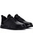 Erkek Siyah Bağcıklı Deri Sneaker 3