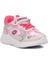 732-P Beyaz-Fuşya Kalp Desenli Kız Çocuk Spor Ayakkabı 1