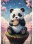 Ahşap Mdf Puzzle Yapboz Sevimli Panda ve Şekerleme 255 Parça 35*50 cm 1