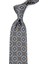 Gri - Bej Motif Desen Mendilli Klasik Kravat KK12248 1