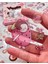 Sevimli Kız ve Yiyecekler 100 Yaprak Pembe Mini Kutu Sticker Seti / Bullet Journal / Scrapbook 3