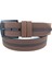 Kahverengi Suni Deri Ortası Sarı Dikişli Model 4.5 Cm.lik Unisex Spor Kemer - 4509-10 2