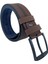 Kahverengi Suni Deri Ortası Sarı Dikişli Model 4.5 Cm.lik Unisex Spor Kemer - 4509-10 5