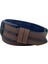 Kahverengi Suni Deri Ortası Sarı Dikişli Model 4.5 Cm.lik Unisex Spor Kemer - 4509-10 4