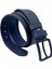 Lacivert Suni Deri Mavi Dikişli Model 4 Cm.lik Unisex Spor Kemer - 9047 1