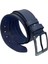 Lacivert Suni Deri Mavi Dikişli Model 4.5 Cm.lik Unisex Spor Kemer - 4547 1
