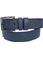 Lacivert Suni Deri Mavi Dikişli Model 4.5 Cm.lik Unisex Spor Kemer - 4547 2