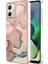 Motorola Moto G54 Darbeye Dayanıklı Mermer Silikon Tampon Tpu ile Uyumlu (Yurt Dışından) 1