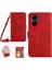 Kart Tutucu ve Uzun Kayış Kelebekler ve Xiaomi Redmi 13C 4g Için Kılıf (Yurt Dışından) 1