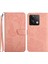 Xiaomi Redmi Için Not 13 4g Bilek Kayışı ile Pu Deri Kapak Çevirin (Yurt Dışından) 1