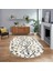 Dijital Kaymaz Yıkanabilir Oval Iskandinav Desen Yolluk Salon Halısı, V-O-Iskandinav-16-Renkli, 1