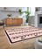 Dijital Baskılı Kaymaz Yıkanabilir Iskandinav Desen Yolluk Salon Halısı, V-Iskandinav-07-Pembe, 2
