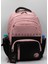 Özel Su Itici Kumaş Unisex Pudra-Siyah Okul Sırt Çantası 34400 2