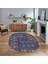 Dijital Kaymaz Yıkanabilir Oval Iskandinav Desen Yolluk Salon Halısı, V-O-Iskandinav-24-Renkli, 1